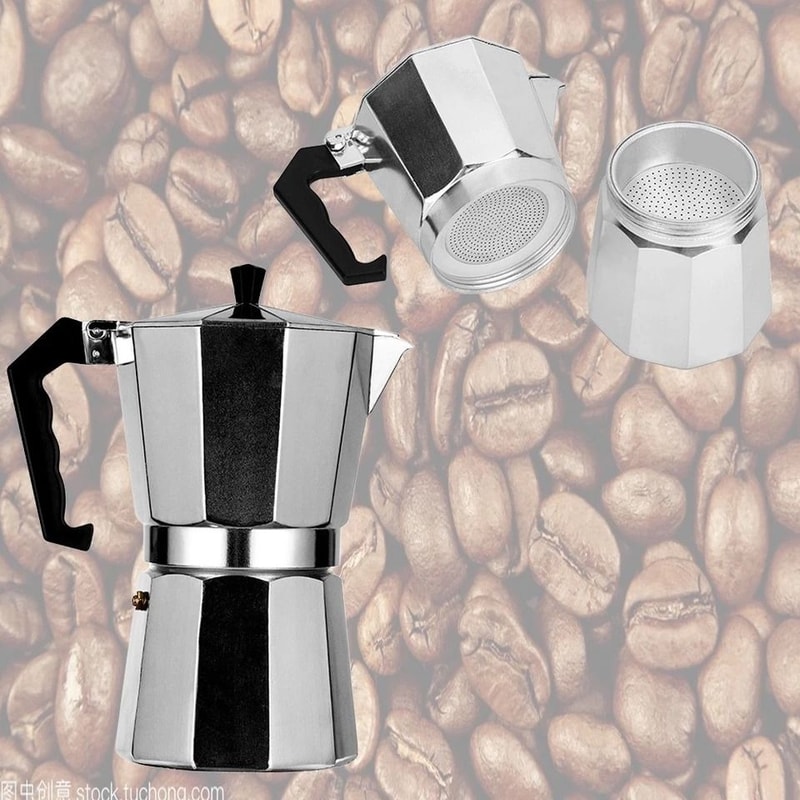 Stovetop Espresso Maker Moka Pot Italian Coffee Brewer 4