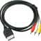 Original Xbox AV Cable And Power Cord Bundle RCA TV Hookup For Microsoft Xbox 4
