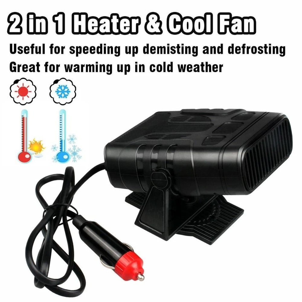 Portable Car Heater Fan Defroster Windshield Defogger 4