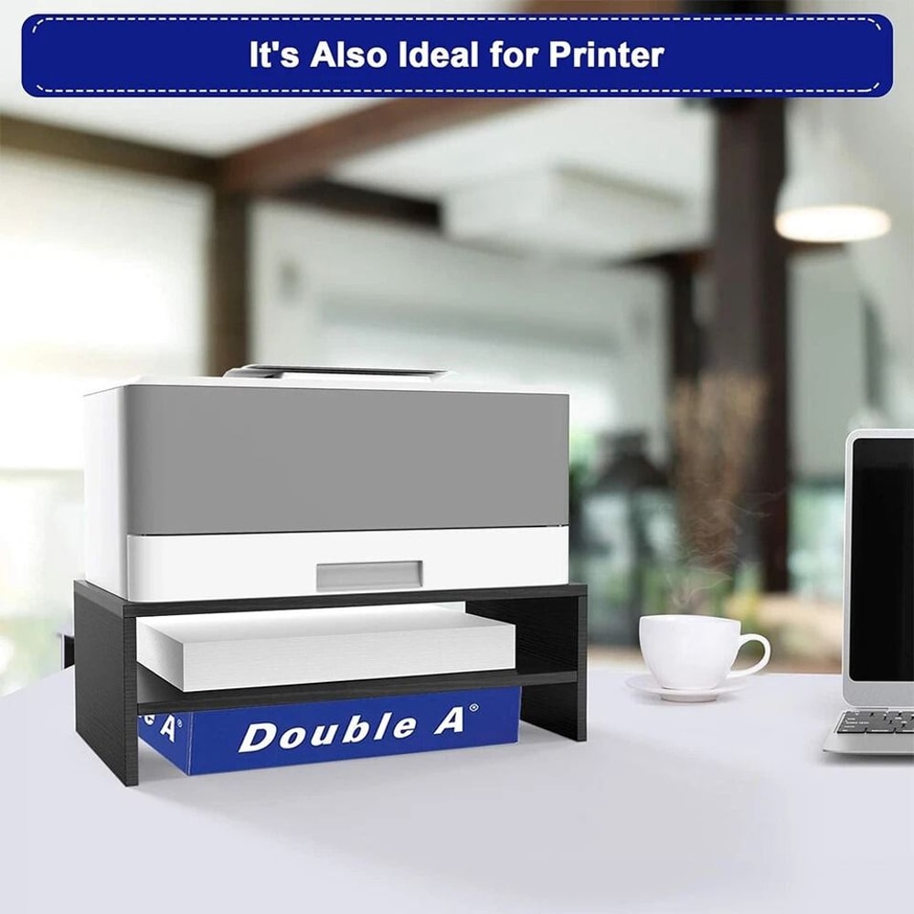 Monitor Stand Organizer With Storage And Phone Holder For Home Office 4