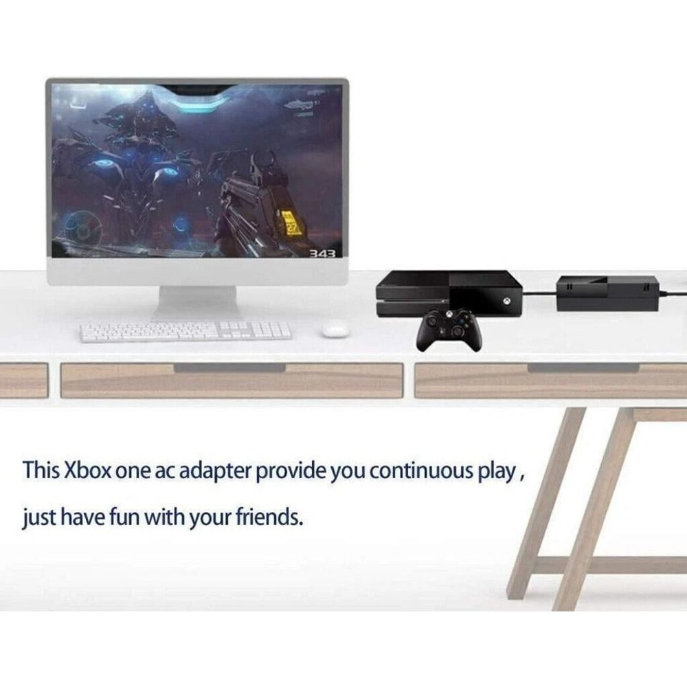 Replacement Power Supply Adapter For Xbox One AC Adapter PSU Brick With Cord 4