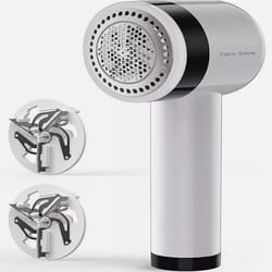 handheld sonic lint remover fabric shaver with pull-out roller for clothing