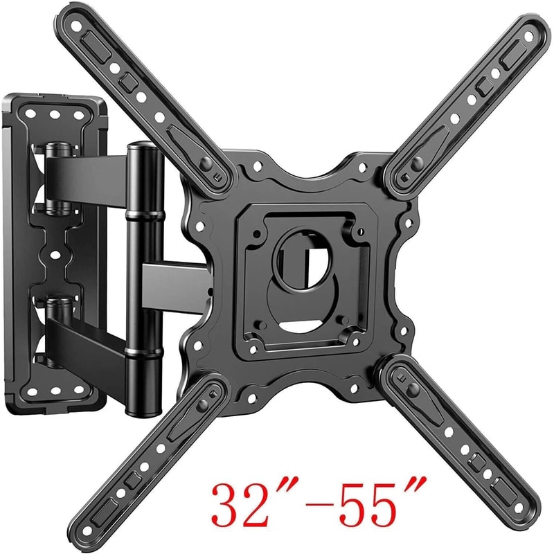Full Motion TV Wall Mount Bracket For LCD LED TVs Swivel Tilt Easy Installation 6