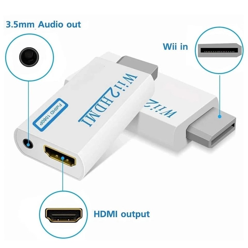 Wii To HDMI Converter Adapter HD Upscaling With Audio Output For Wii 2