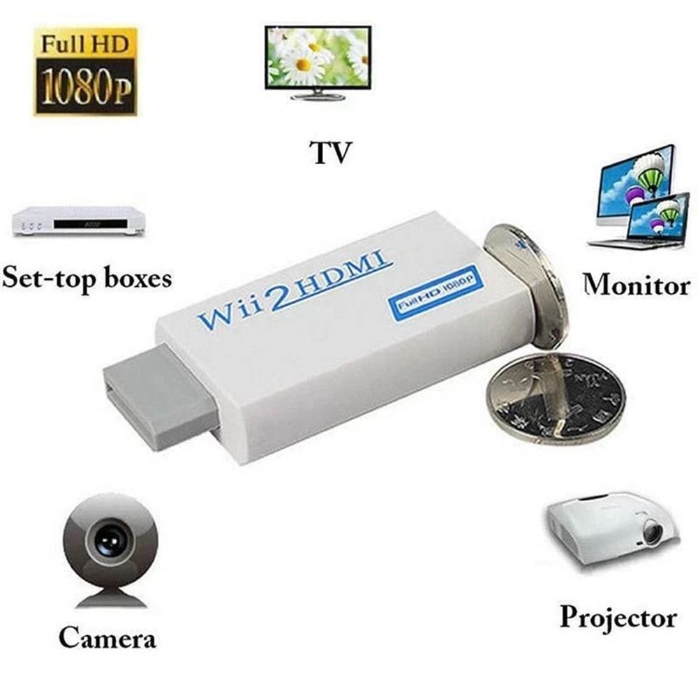 Wii To HDMI Converter Adapter HD Upscaling With Audio Output For Wii 4