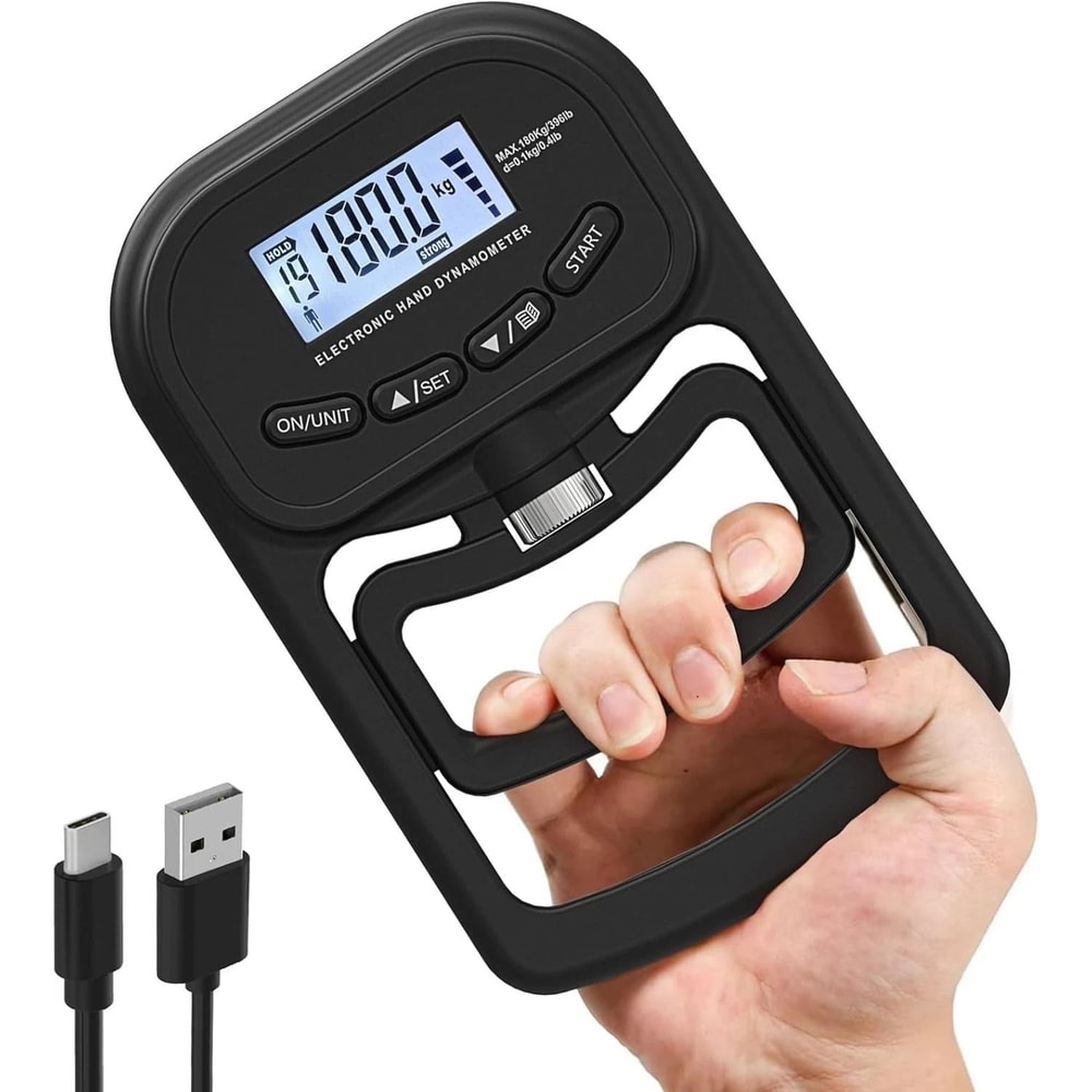 Grip Strength Tester Handgrip Measurer Meter For Strength Training Rehabilitation 0