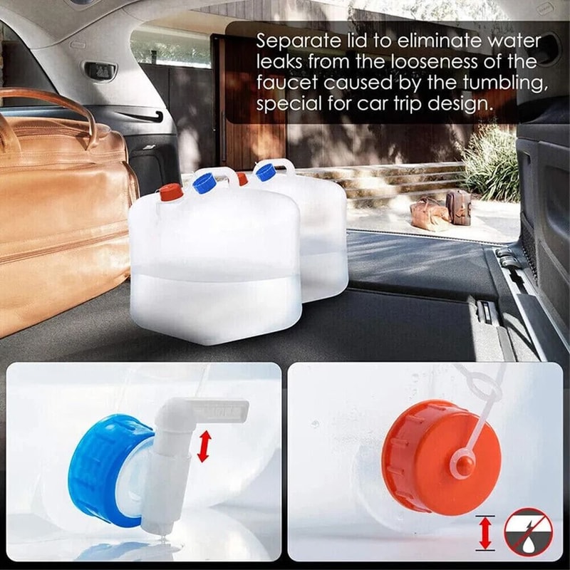 Gallon Collapsible Water Container With Spigot For Camping Outdoor Storage 1