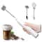 USB Rechargeable Electric Milk Frother With Double Whisk Handheld Coffee Foam Mixer 0
