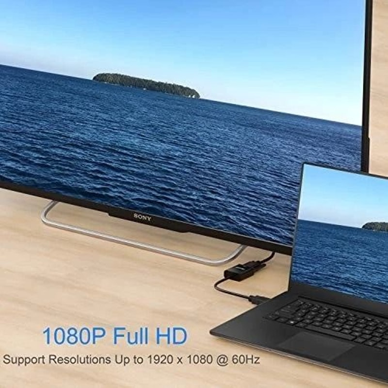 HDMI To VGA Adapter Video Converter For PC And Monitor 4