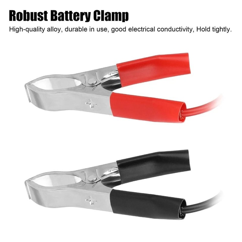 Car Battery Alligator Clamp Power Adapter Socket With Cigarette Lighter Connector 1