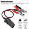 Car Battery Alligator Clamp Power Adapter Socket With Cigarette Lighter Connector 2