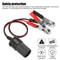 Car Battery Alligator Clamp Power Adapter Socket With Cigarette Lighter Connector 2