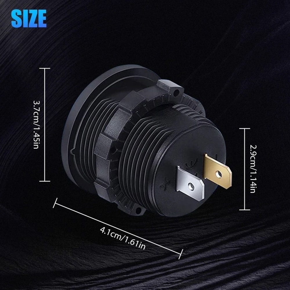 LED Digital Voltmeter Battery Gauge For Car Boat And Marine Use Waterproof Voltage Meter 6