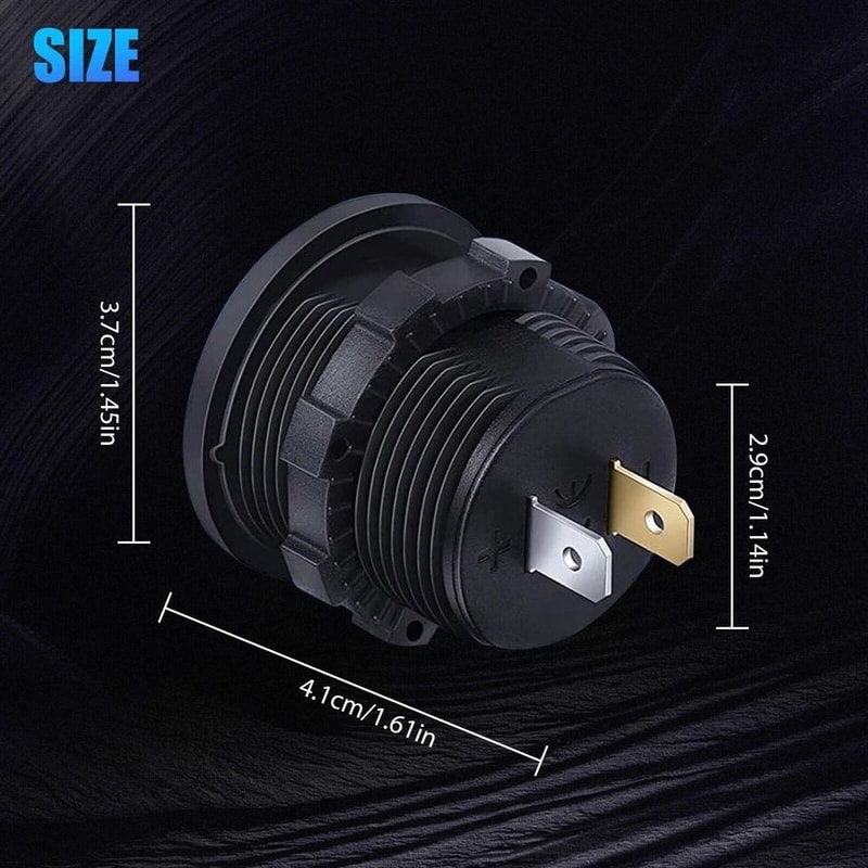 LED Digital Voltmeter Battery Gauge For Car Boat And Marine Use Waterproof Voltage Meter 6