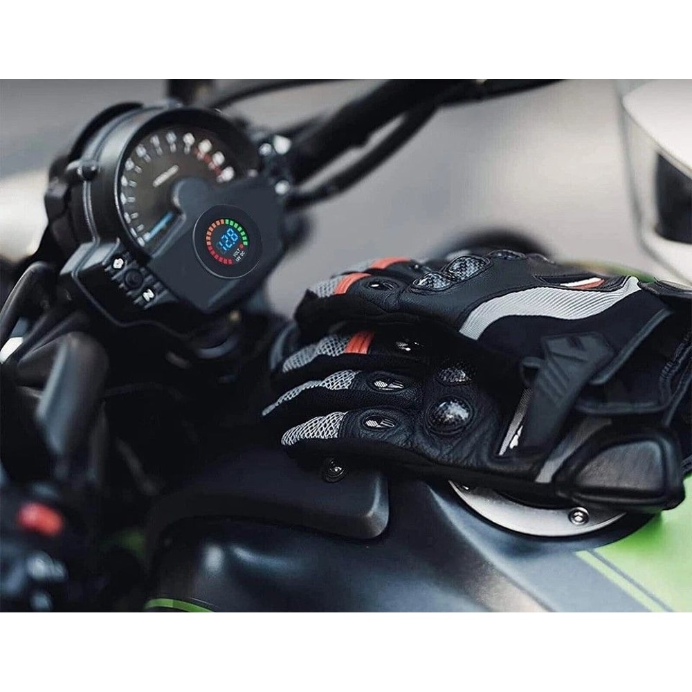 LED Digital Voltmeter Battery Gauge For Car Boat And Marine Use Waterproof Voltage Meter 0