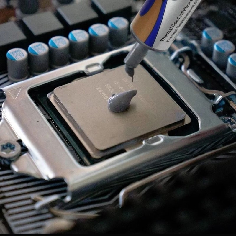 HighPerformance Silver Thermal Paste Syringe For CPUs Heatsinks 2