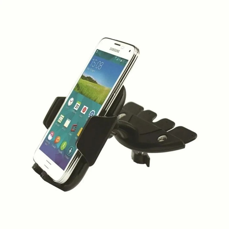 Universal CD Slot Car Phone Holder For IPhone Samsung Adjustable Phone Mount 1