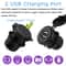 Car Charger With Dual USB Ports LED Power Outlet For Quick Charging 8