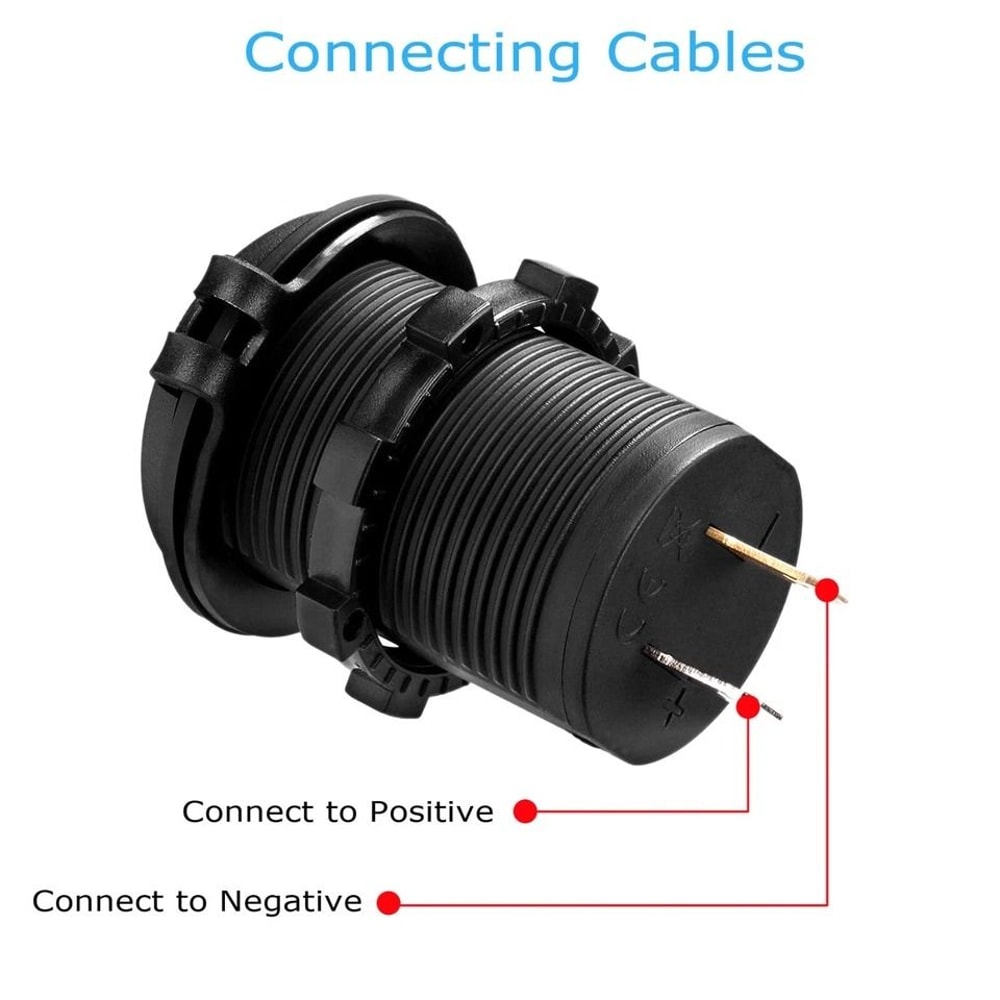 Car Charger With Dual USB Ports LED Power Outlet For Quick Charging 11