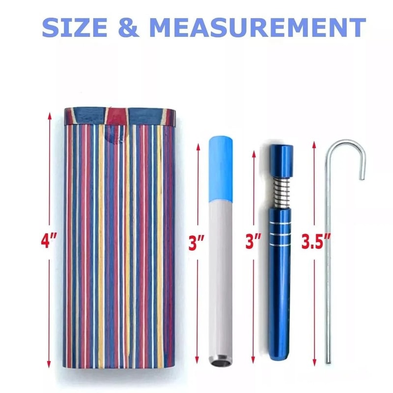 Wooden Dugout Smoking Pipe Kit With SelfCleaning Metal Bat For Poker OneHitter 1