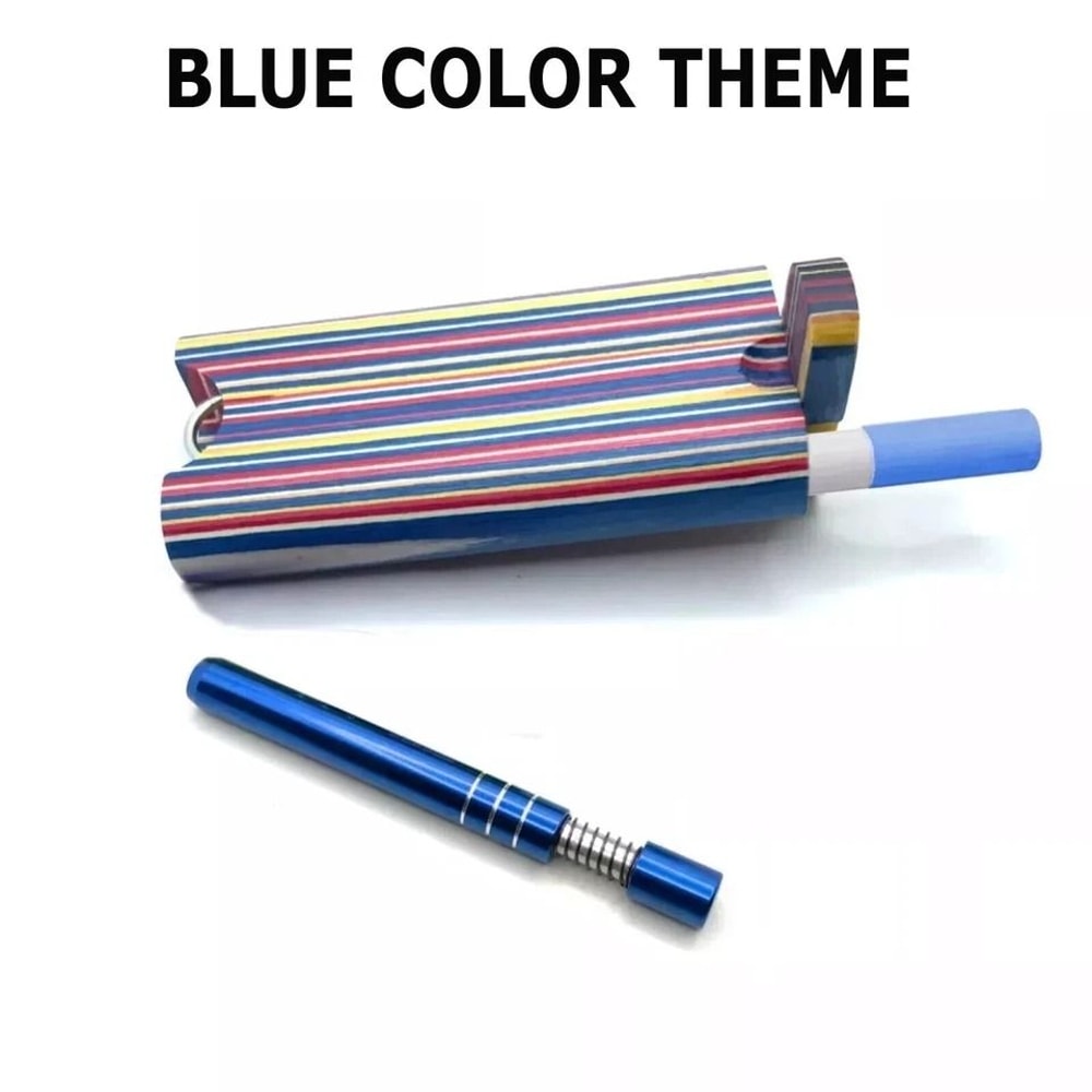 Wooden Dugout Smoking Pipe Kit With SelfCleaning Metal Bat For Poker OneHitter 2