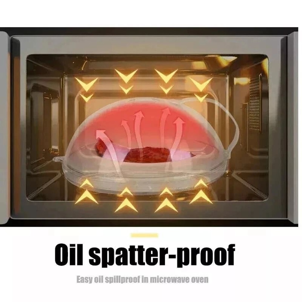 Magnetic Microwave AntiSplatter Cover Plate With Steam Vent Dishwasher Safe 1