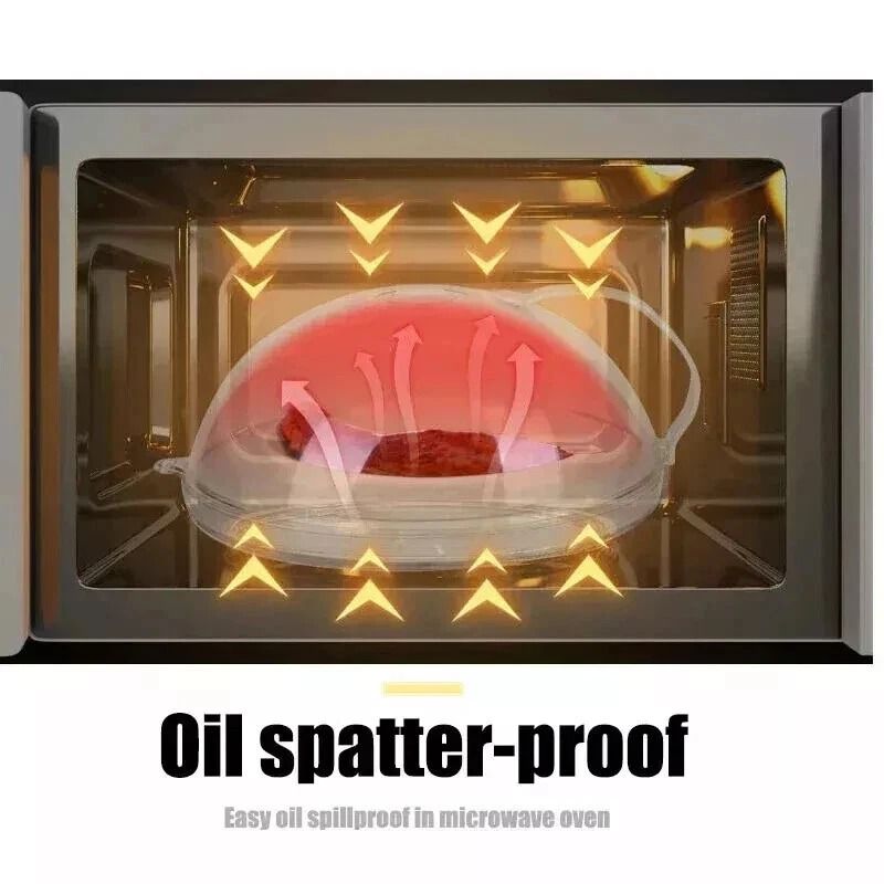 Magnetic Microwave AntiSplatter Cover Plate With Steam Vent Dishwasher Safe 1