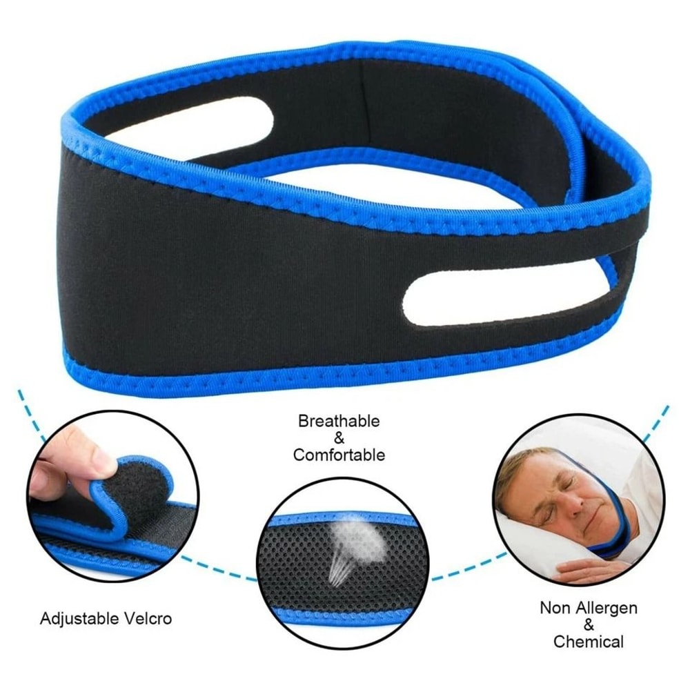 AntiSnore Chin Strap For Sleep Apnea Relief And Jaw Support Solution 3