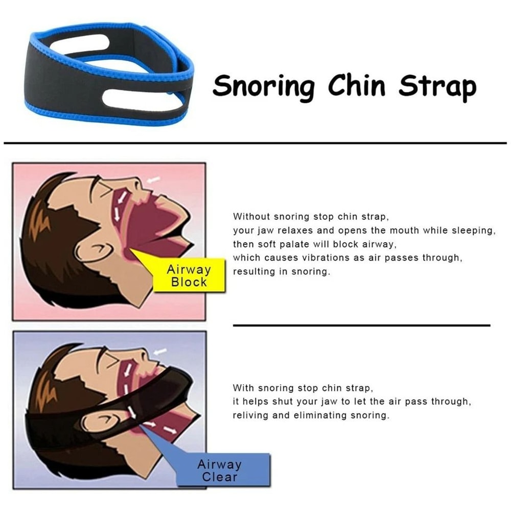 AntiSnore Chin Strap For Sleep Apnea Relief And Jaw Support Solution 5