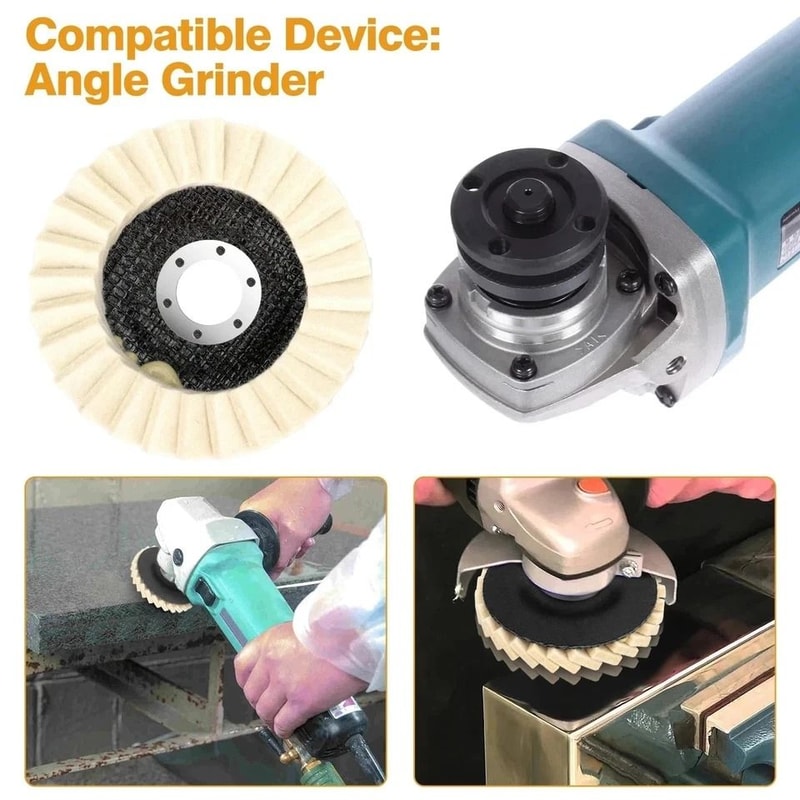 Wool Felt Polishing Buffing Discs For Metal Stone Wood Felt Flap Pads 3