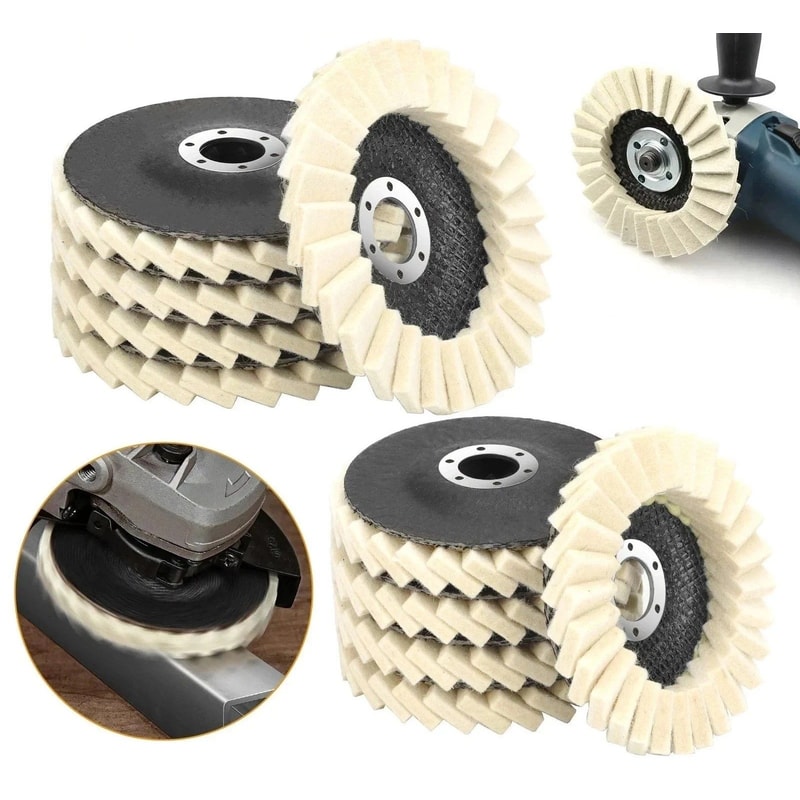 Wool Felt Polishing Buffing Discs For Metal Stone Wood Felt Flap Pads 0