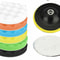 Foam Polishing Pads Set For Car Detailing Waxing Buffing Kit With Drill Attachment 0