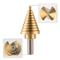 Titanium Nitride Coated Step Drill Bit Set With Quick Change Shank HSS Steel 3