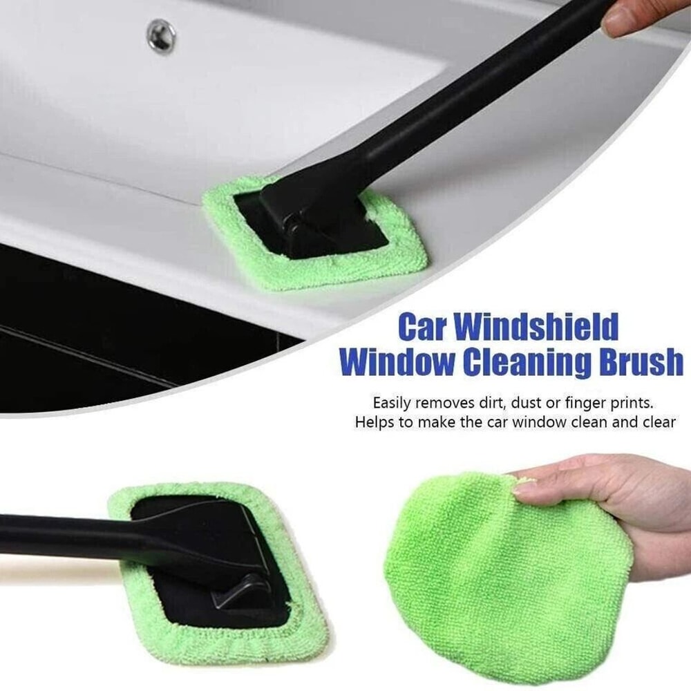 Microfiber Car Windshield Cleaning Brush Glass Wiper Tool For StreakFree Shine 1