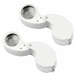 jewelry loupe set, magnifying glass with optical lens for jewelers and collectors