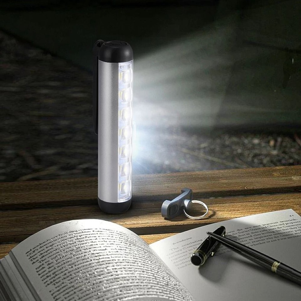 Magnetic Rechargeable COB LED Flashlight Work Light Super Bright Compact Torch Penlight 1