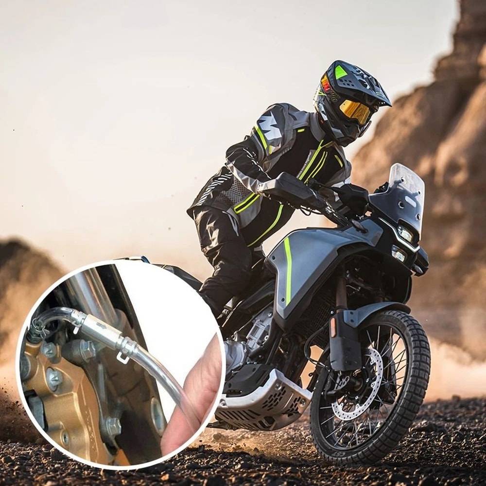 Brake Bleeder Kit Hose With OneWay Check Valve For Car Motorcycle Brake Fluid Maintenance 6