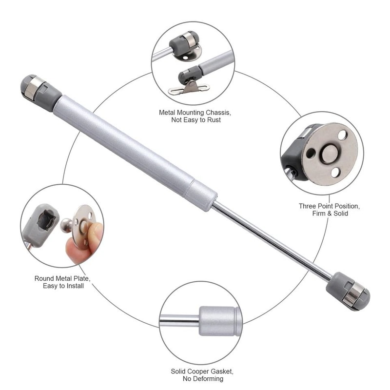 Hydraulic Gas Spring Struts For Kitchen Cabinet Door Lift System 10