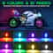 RGB Wireless LED Strobe Lights Rechargeable Flashing Warning Lights With 8 Color Modes 2