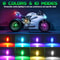 RGB Wireless LED Strobe Lights Rechargeable Flashing Warning Lights With 8 Color Modes 2