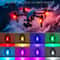 RGB Wireless LED Strobe Lights Rechargeable Flashing Warning Lights With 8 Color Modes 8