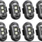 RGB Wireless LED Strobe Lights Rechargeable Flashing Warning Lights With 8 Color Modes 0