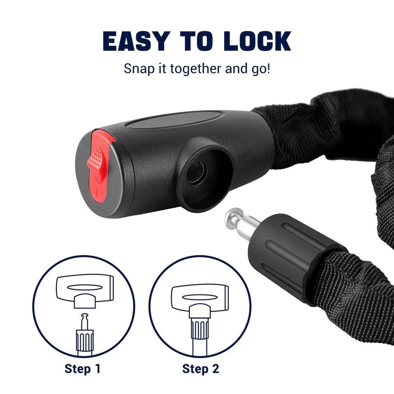 HeavyDuty Bike Chain Lock Long Durable AntiTheft Security Lock 5