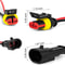 Waterproof Automotive Electrical Wire Connectors Kit Male Female Waterproof Plug For Car ACDC 2