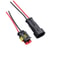 Waterproof Automotive Electrical Wire Connectors Kit Male Female Waterproof Plug For Car ACDC 7