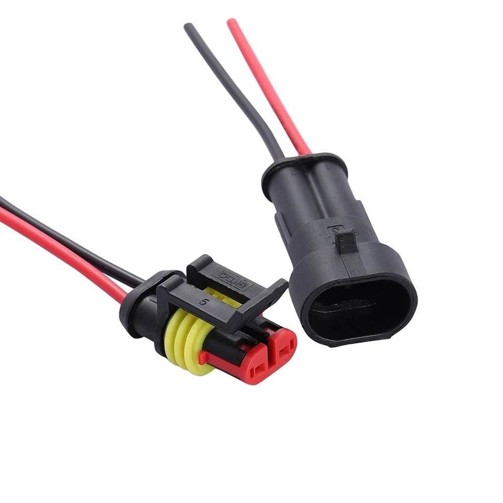 Waterproof Automotive Electrical Wire Connectors Kit Male Female Waterproof Plug For Car ACDC 8