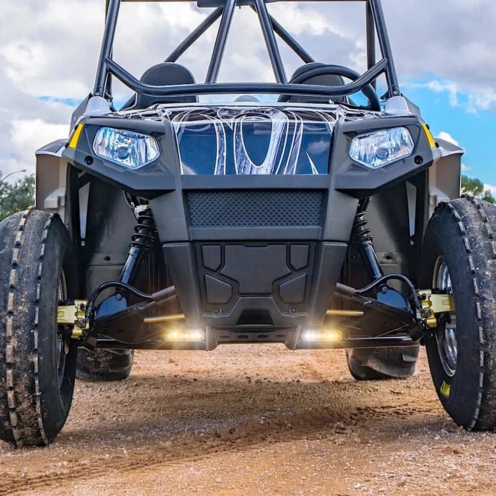 LED Strobe Light Bar AmberWhite Flashing Hazard Beacon For Cars And Trucks 2