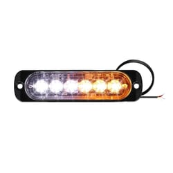 led strobe light bar amber/white flashing hazard beacon for cars and trucks