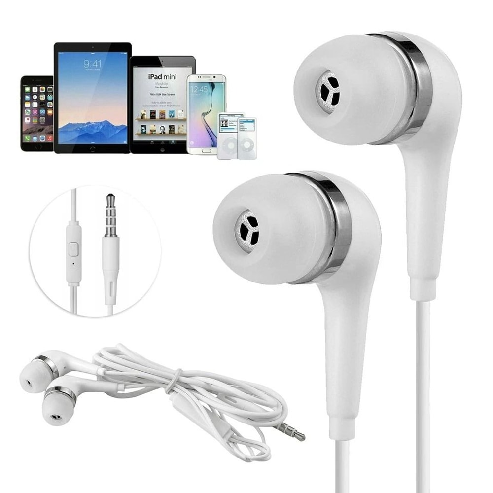 Universal Wired Earbuds With Super Bass Earphones Headset Stereo 0