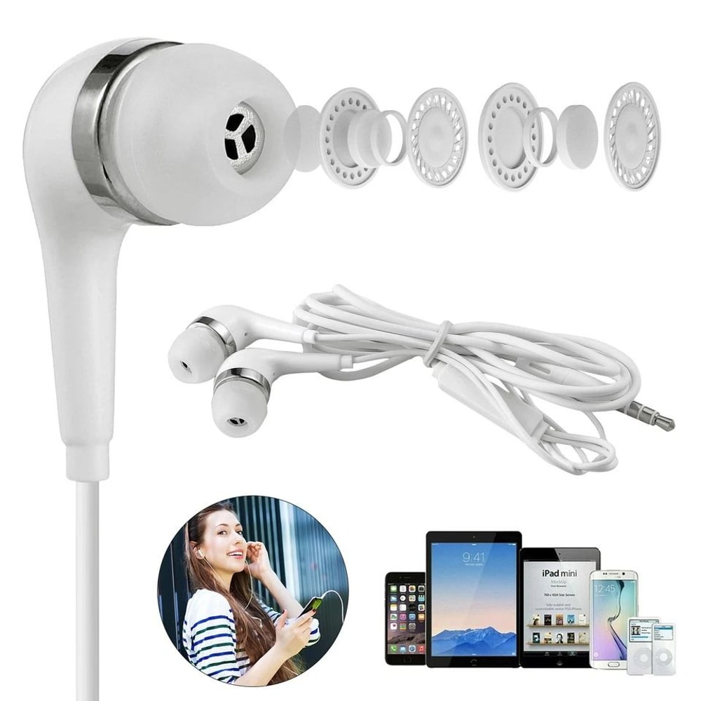 Universal Wired Earbuds With Super Bass Earphones Headset Stereo 9